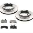 Frt Brake Rotor Ceramic Pads 8 Stud Fits 88-2000 Chevy K2500 4x4 Pick Up Only