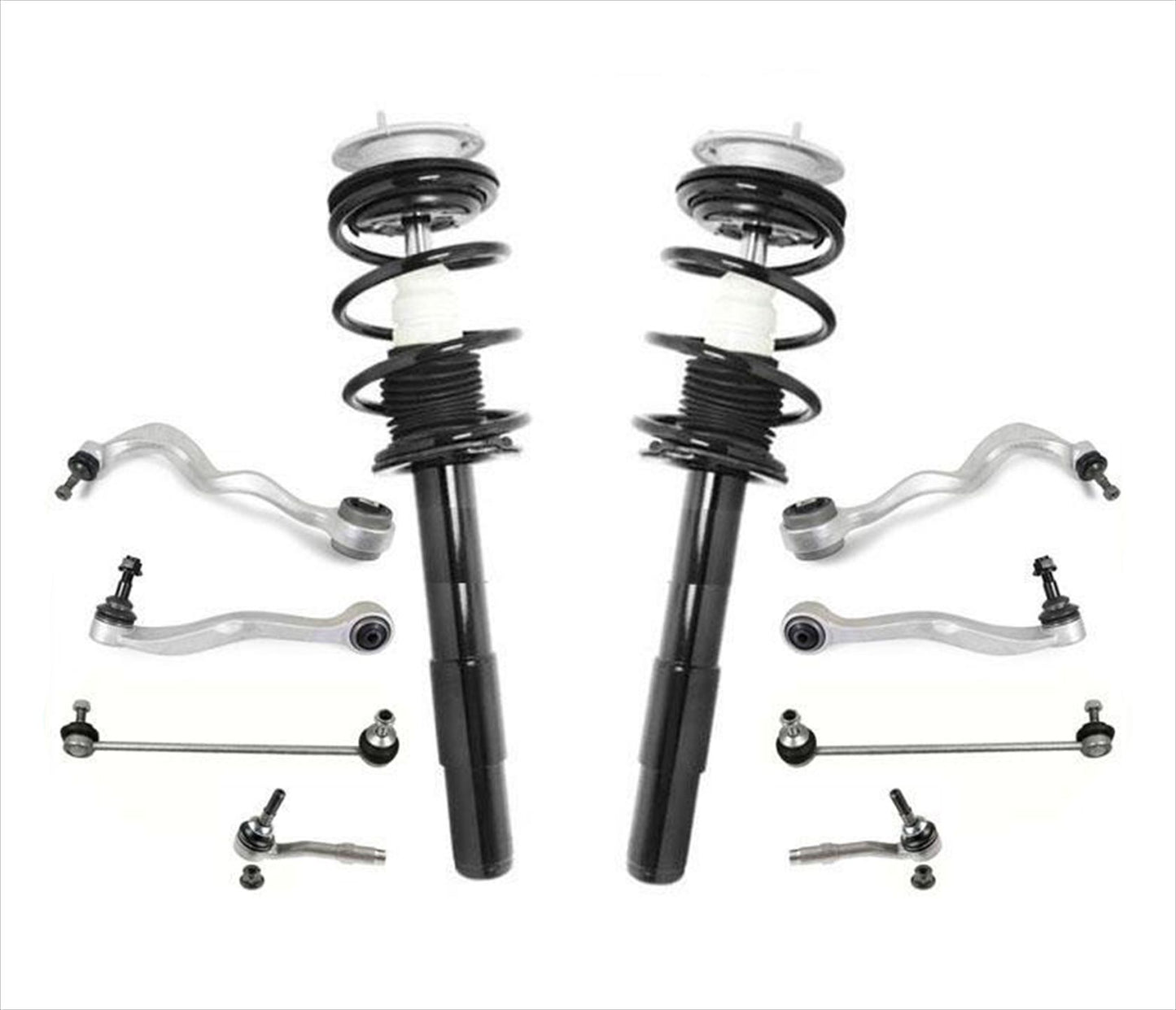 Complete Units Loaded Coil Spring Struts For BMW 04-07 525i 04-07 530i RWD 10Pc