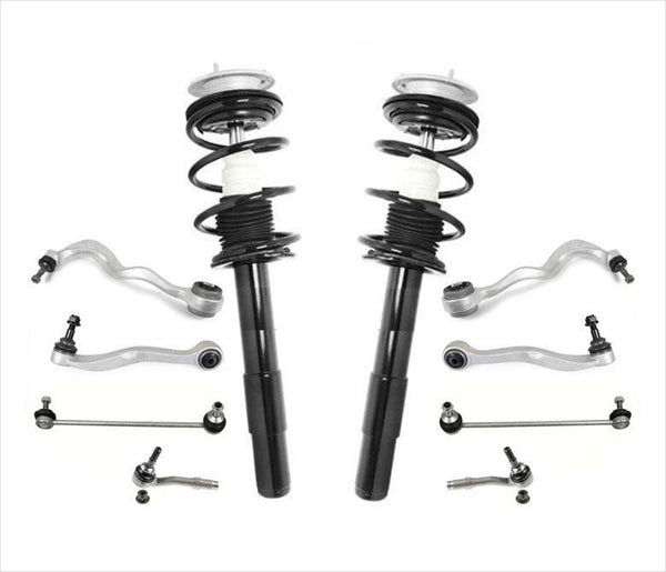 Unidades completas de resortes helicoidales cargados para BMW 04-07 525i 04-07 530i RWD 10 piezas