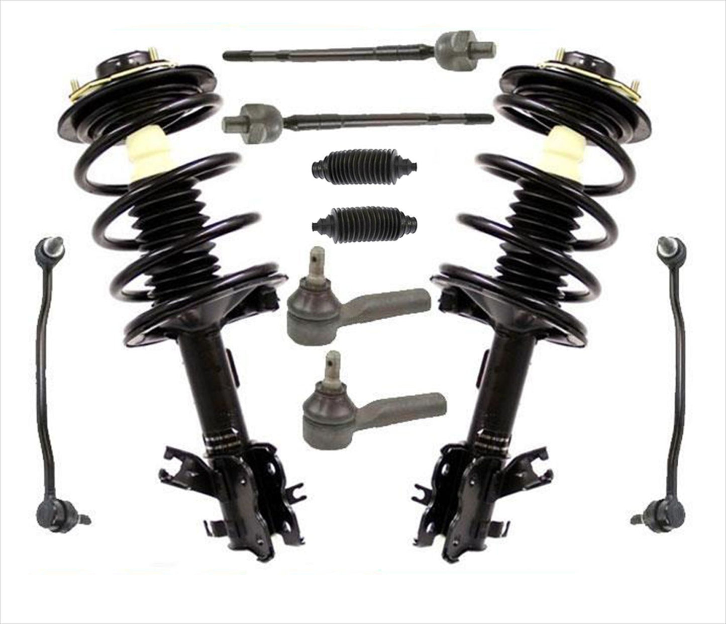 Quick Coil Spring Struts Mounts Sway Bar Links Tie Rods for 04-08 Nissan Maxima