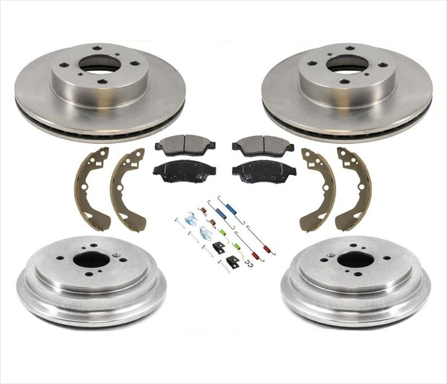 Rotores de freno y pastillas de cerámica Zapatas de tambores para Suzuki Aerio 06-07