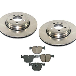 For 2002-2005 BMW 745Li 745i 760i Rear Brake Rotors & Ceramic Brake Pads