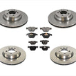 For BMW 2002-2005 745Li 745i Front & Rear Brake Rotors & Brake Pads 6Pc Kit