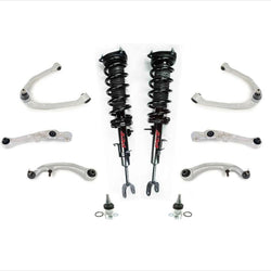 Kit de puntales de resorte helicoidales + brazos de control 03-07 G35 Coupe con suspensión deportiva RWD