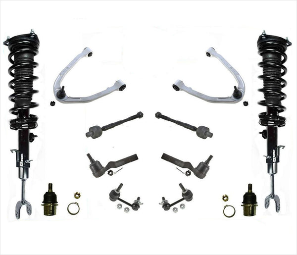 FitsNissan 350Z 2003-09 Front Left & Right Strut Assembly & Upper Arms 8pc