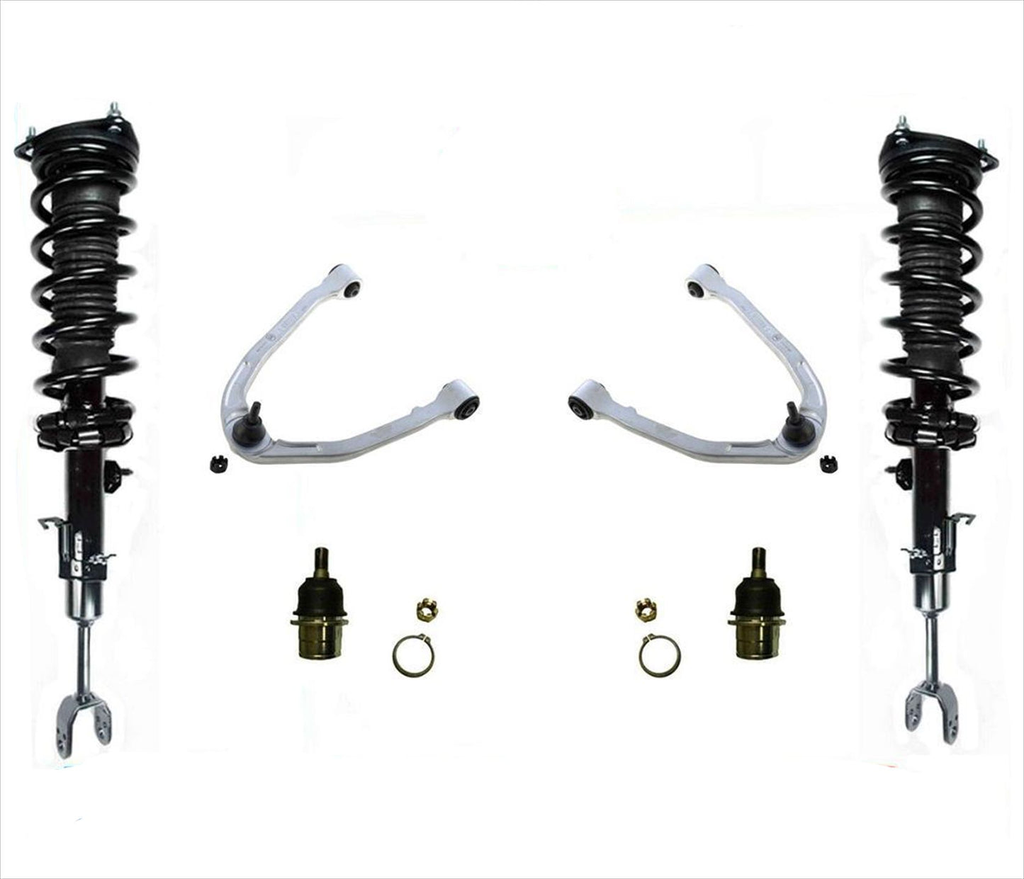 Conjunto de puntal delantero completo con brazos de control superiores para Nissan 350Z 03-09 RWD