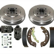 Rear Drums Brake Shoes Spring Kit & Wheel Cylinder For Nissan Versa 2012-2019