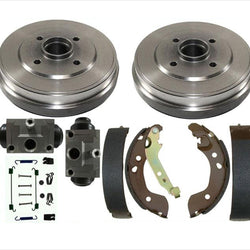 Kit de resorte de zapatas de freno de tambor trasero y cilindro de rueda para Nissan Versa 12-15