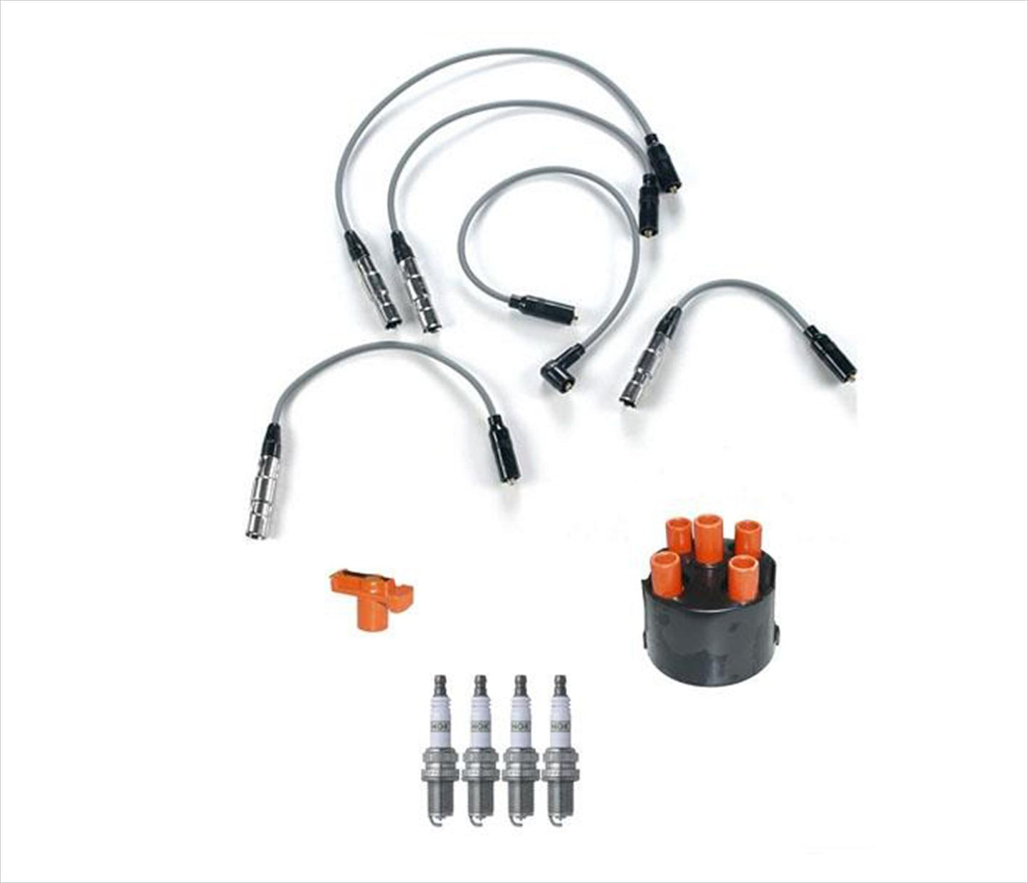 Tapa de cables de encendido y rotor 4 bujías 7 piezas para Volkswagen Golf 2.0L 93-98