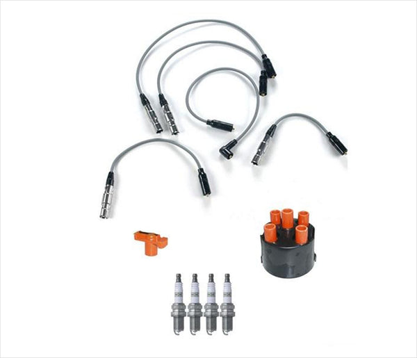 Ignition Wires Cap & Rotor 4 Spark Plug 7pc for Volkswagen Golf 2.0L 93-98