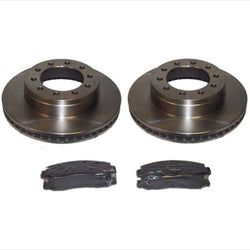 For 2005-2009 Ford F450 Super Duty (2) Front Brake Rotors & Metallic Brake Pads