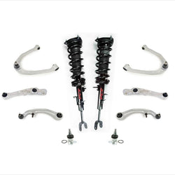 Kit de 10 puntales delanteros + brazos de control 03-06 para Infiniti G35 sedán de 4 puertas RWD