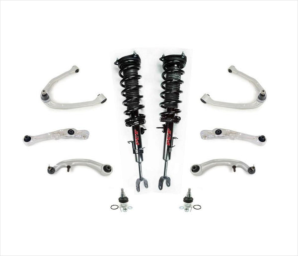 Kit de 10 puntales delanteros + brazos de control 03-06 para Infiniti G35 sedán de 4 puertas RWD
