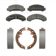 Fits For 91-94 Ford Explorer Front Ceramic Pads & Rear Organic Brake Shoes