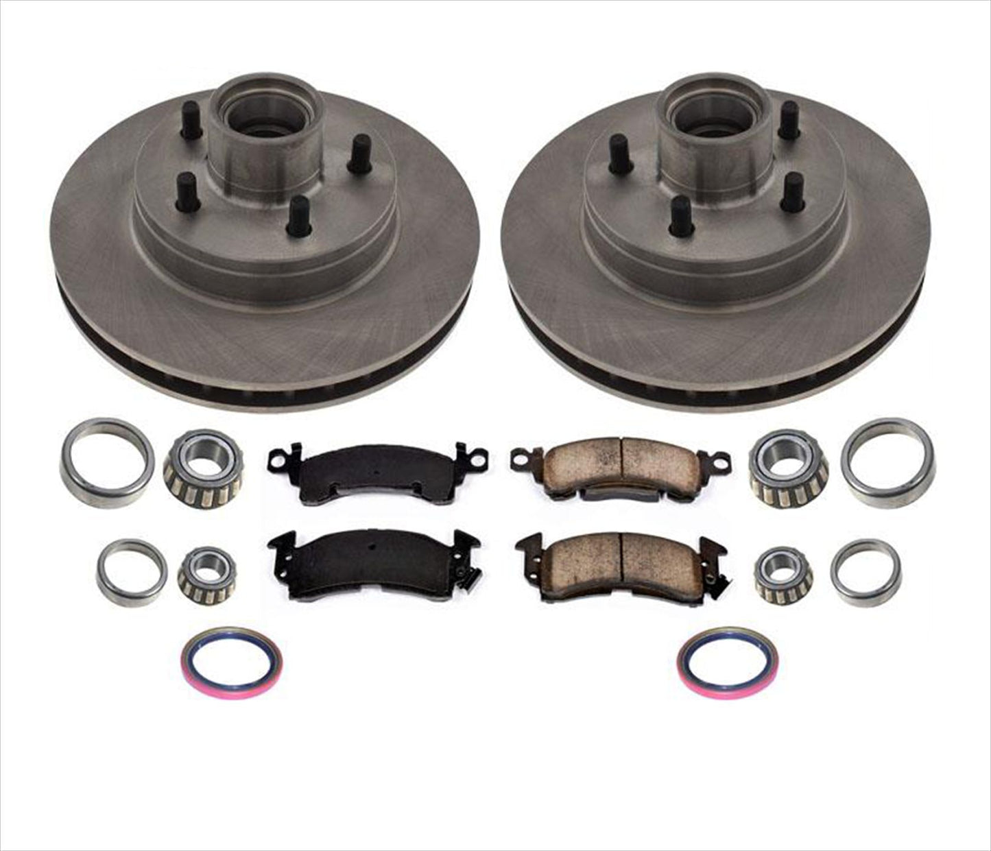 For 1993-1995 G10 20 GMC Van W/ Vacuum Booster Brakes ABS Front Rotors & Pads