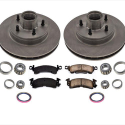 For 1993-1995 G10 20 GMC Van W/ Vacuum Booster Brakes ABS Front Rotors & Pads