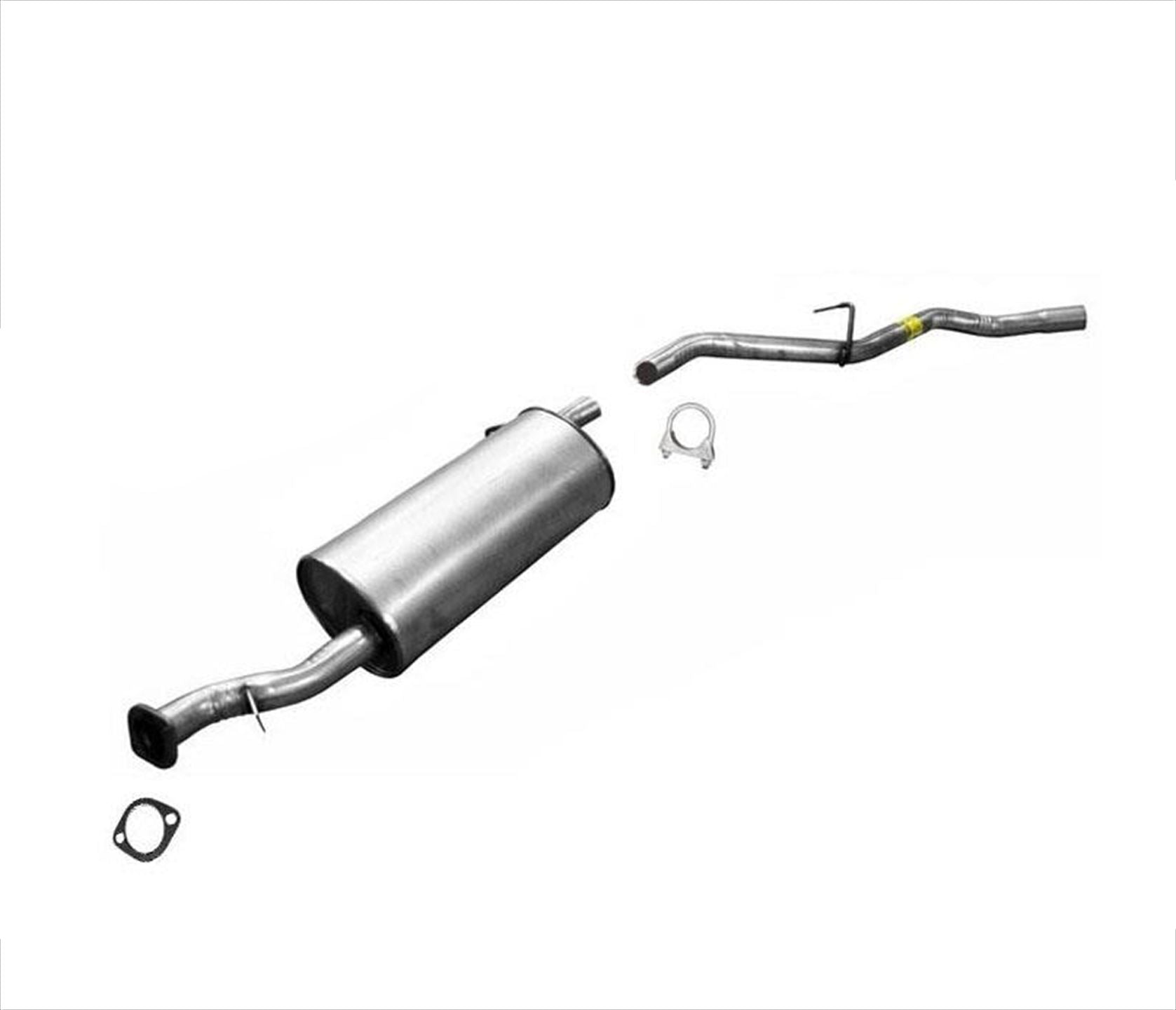 Rear Muffler and Tail Pipe & With Gasket Hanger For 2000-2001 Nissan Xterra 3.3L