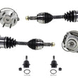 CV Axles Hub Bearing Assembly ABS For 01-02 Ford Expedition 4 Wheel Drive 4x4 6p