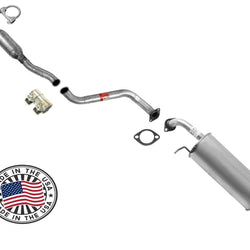 Silenciador de tubo del sistema de escape para Hyundai Accent 12-17, 4 puertas, Hatchback, 1,6 L
