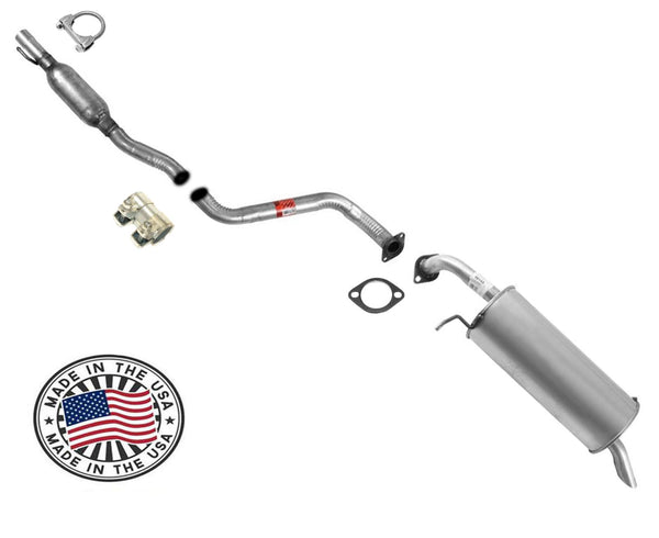 Exhaust System Pipe Muffler Fits For 12-17 Hyundai Accent 4 Door Hatchback 1.6L