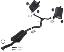 Silenciadores dobles de tubo de sistema de escape para 08-11 Impreza 4 puertas Sedan 2.5L