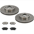Front Brake Rotors & Ceramic Brake Disc Pads 3pcs for Toyota Prius 2001-2003