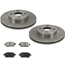 Front Brake Rotors & Ceramic Brake Disc Pads 3pcs for Toyota Prius 2001-2003