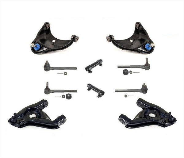 For 88-99 GM 1500 Rear Wheel Drive Pick Up Upper Lower Control Arms and Tie Rods