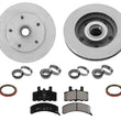 Front Rotors & Ceramic Brake Pads for Dodge Ram 1500 Rear Wheel Drive 94-99 9Pc