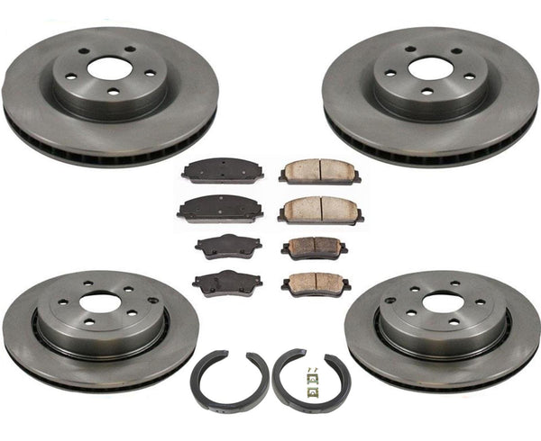 08-09 Pontiac G8 3.6L V6 Front & Rear Disc Brake Rotors & Brake Ceramic Pads 7pc