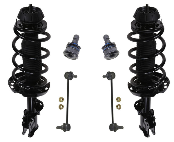 Front Complete Spring Strut Assembly Ball Joints Sway Fits For 10-13 Kia Soul 6p