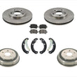 Fits For 06-08 HHR With Front Disc Rotors & Drums W Ceramic Pads Organic Shoes