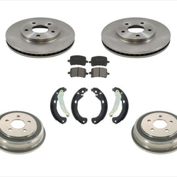 Fits For 06-08 HHR With Front Disc Rotors & Drums W Ceramic Pads Organic Shoes