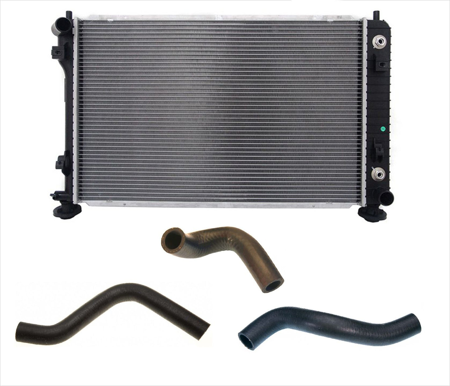 Radiator with Upper & Lower Bypass Hoses for 06-09 GM Equinox 3.4L Engine Only