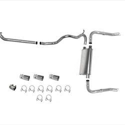 For GM 85-92 GM Camaro V6 Dynomax Muffler With WKR Pipes Dual Exhaust System