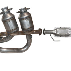 2001-2002 for Jeep Wrangler 4.0L Y Pipe & 2 Catalytic Converters Front & Rear