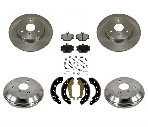 05-15 Smart Car Smart Fortwo Brake Rotors & Drums Brake Pads Shoes Hardware Kit