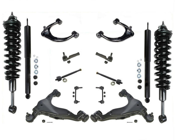 Puntales delanteros amortiguadores traseros brazos superiores inferiores para Toyota Tacoma 4 ruedas motrices 05-15