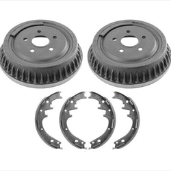 For 1992-1997 Ford Aerostar Rear Brake Drums & Shoes 3pc Kit