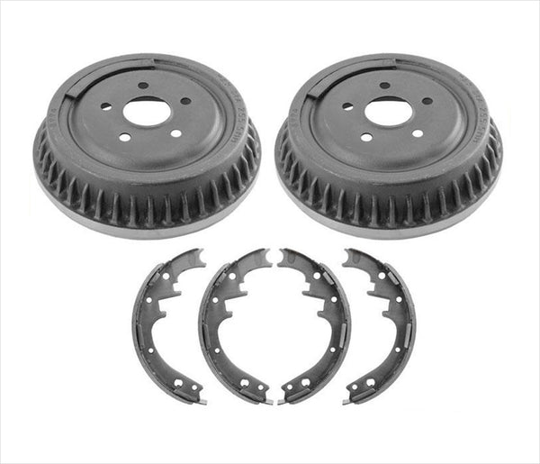 For 1992-1997 Ford Aerostar Rear Brake Drums & Shoes 3pc Kit