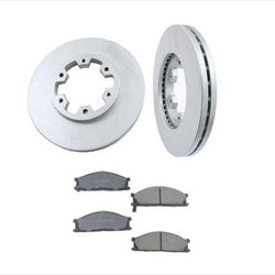 Fits For 86-95 Nissan Pathfinder 4 Wheel Drive Front Brake Rotors & Ceramic Pads