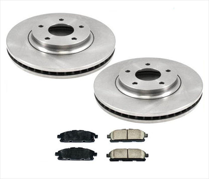Rotores de freno de disco delantero y pastillas de freno de cerámica para Nissan Quest 3 piezas 11-17