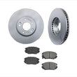Fits For Hyundai 06-2011 Azera Front Brake Rotors & Ceramic Pads 3pc Kit