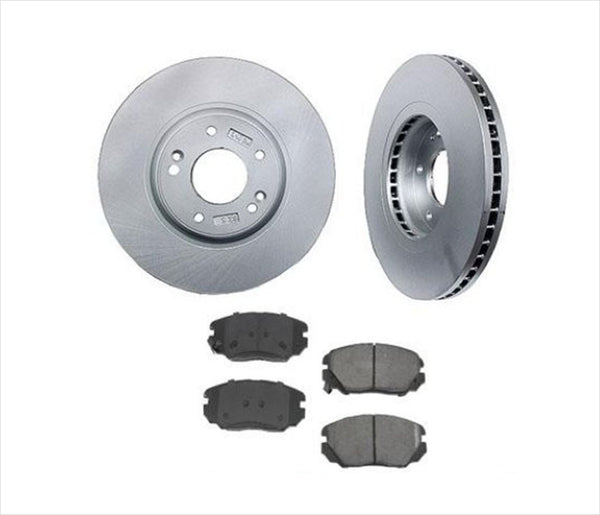 Fits For Hyundai 06-2011 Azera Front Brake Rotors & Ceramic Pads 3pc Kit