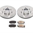 Front Brake Rotors Ceramic Brake Pads for Hyundai Sonata 3.3L V6 06-10