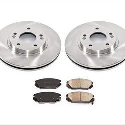 Front Brake Rotors Ceramic Brake Pads for Hyundai Sonata 3.3L V6 06-10