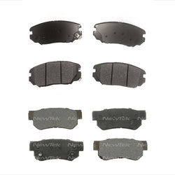 Fits For 06-10 Hyundai Sonata V6 CERAMIC FRONT & RR Brake Pads 2 Sets