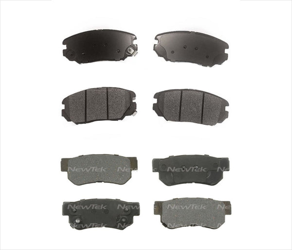 Fits For 06-10 Hyundai Sonata V6 CERAMIC FRONT & RR Brake Pads 2 Sets