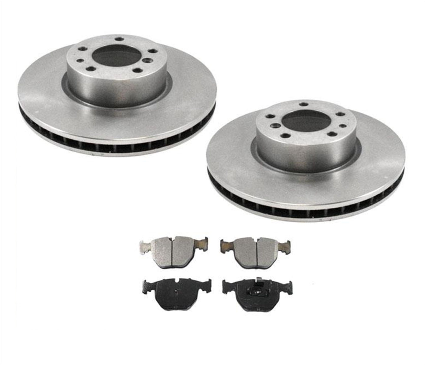Front Brake Rotors & Ceramic Pads For BMW 740i 740iL 1995 1996 1997 1998 99 2001