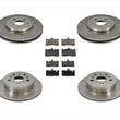 Front and Rear Disc Brake Rotors & Ceramic Brake Pads for Lexus LS430